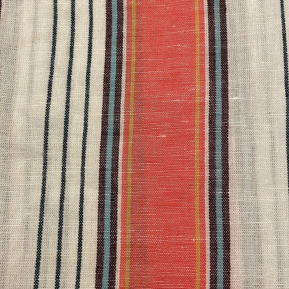 Tommy Hilfiger linen coral vertical stripe dress - Picture 6 of 8